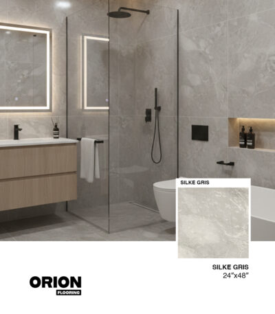 SILKE GRIS Porcelain Tile – 24”×48”