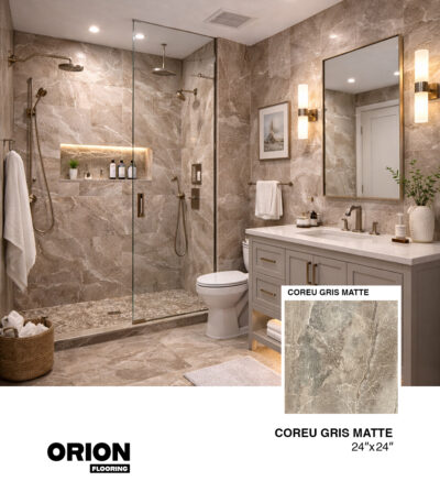 COREU GRIS MATTE Porcelain Tile – 24”×24”