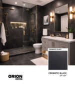 CROMATIC BLACK Porcelain Tile – 24”×24”