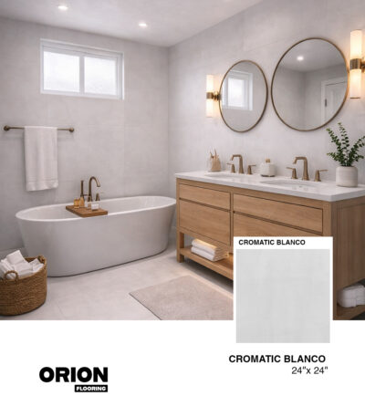 CROMATIC BLANCO Porcelain Tile – 24”×24”