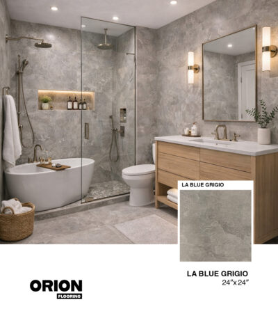 LA BLUE GRIGIO Porcelain Tile – 24”×24”