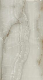 SERENE Onyx Bianco Porcelain Tile – 24”×48”