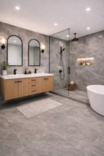 SYBIL SILVER MATTE Porcelain Tile – 24”×48”