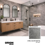 SYBIL SILVER MATTE Porcelain Tile – 24”×48”