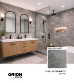 SYBIL SILVER MATTE Porcelain Tile – 24”×48”