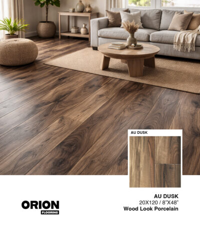 AU DUSK Wood Look Porcelain Tile Flooring | Waterproof & Durable Wood Effect Tile
