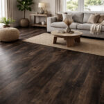 AXE Dark Brown Wood Look Porcelain Tile Flooring | Waterproof & Durable Tile