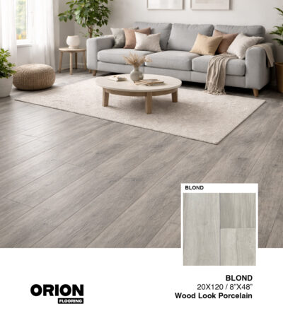 Blond Wood Look Porcelain Tile Flooring | Waterproof & Durable Wood Effect Tile