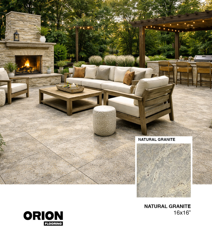 Natural Granite Tile – 16”×16”