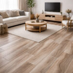 Shop Mukali Natural wood look porcelain tile flooring. Waterproof, durable, and perfect for kitchen, bathroom, and living room spaces.