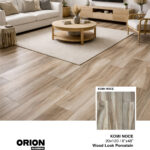 Shop Mukali Natural wood look porcelain tile flooring. Waterproof, durable, and perfect for kitchen, bathroom, and living room spaces.