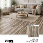 Shop Mukali Viejo wood look porcelain tile flooring. Waterproof, durable, and perfect for kitchen, bathroom, and living room spaces.